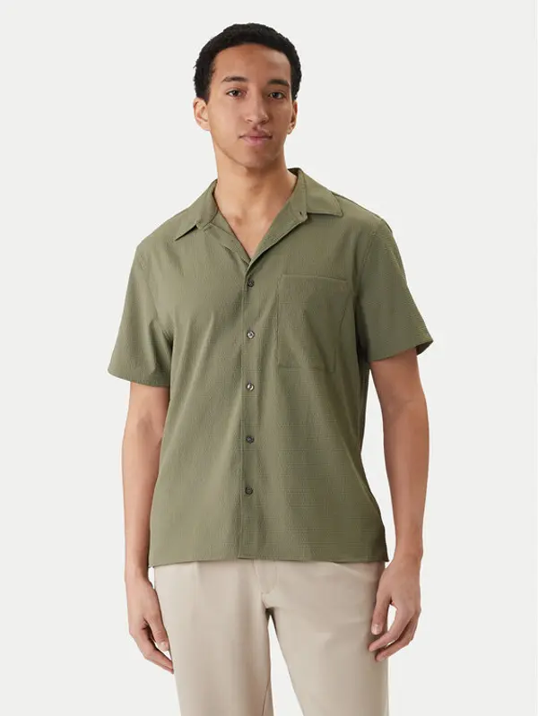 Calvin Klein Calvin Klein Košulja LV04LF109G Zelena Classic Fit