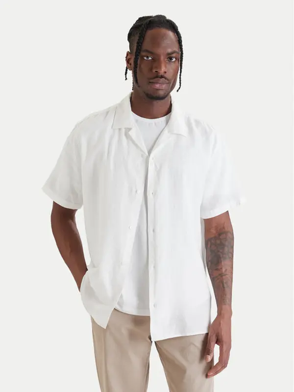 Calvin Klein Calvin Klein Košulja LV04LF137G Bijela Relaxed Fit