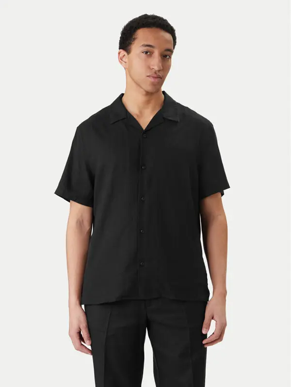 Calvin Klein Calvin Klein Košulja LV04LF137G Crna Relaxed Fit