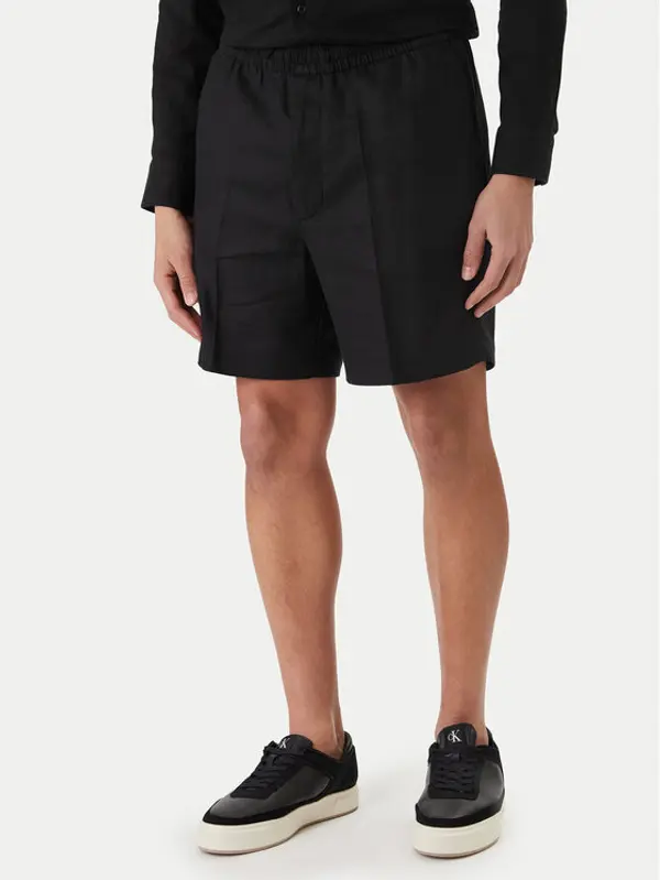 Calvin Klein Calvin Klein Kratke hlače LV04LF620G Crna Straight Fit