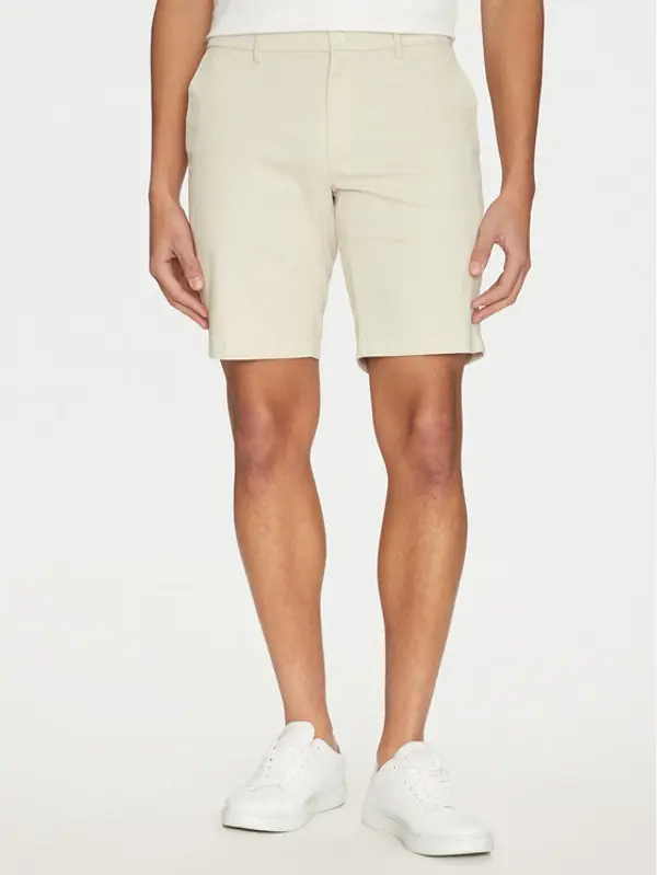 Calvin Klein Calvin Klein Kratke hlače Modern Twill K10K114063 Bež Slim Fit