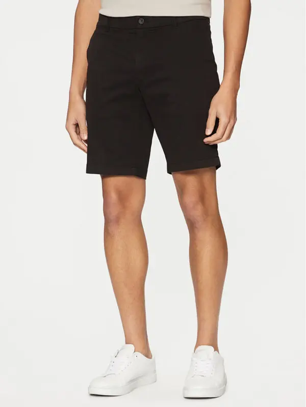 Calvin Klein Calvin Klein Kratke hlače Modern Twill K10K114063 Crna Slim Fit