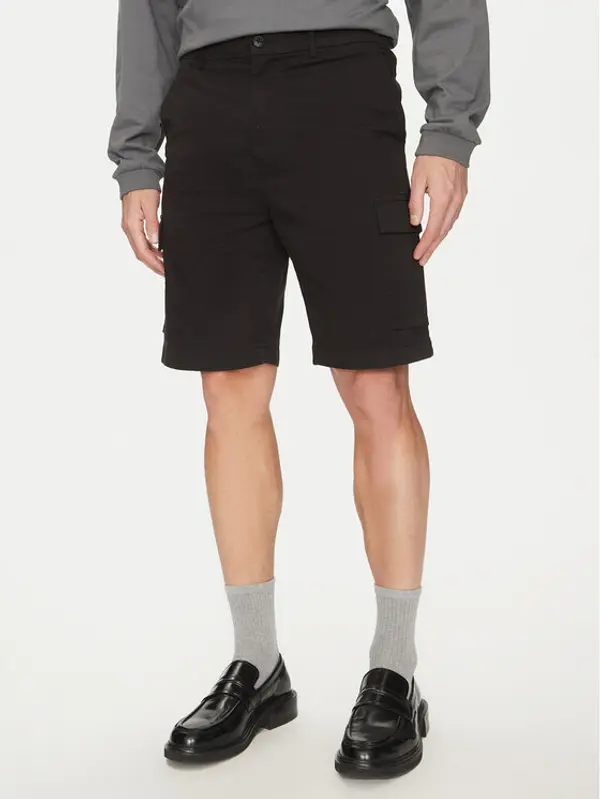 Calvin Klein Calvin Klein Kratke hlače Modern Twill K10K114067 Crna Regular Fit