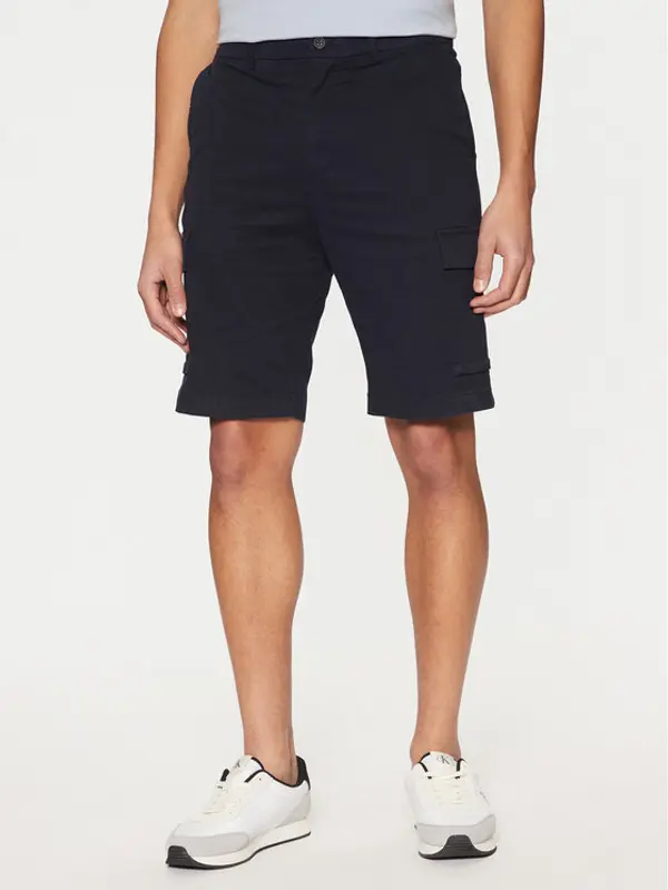 Calvin Klein Calvin Klein Kratke hlače Modern Twill K10K114067 Tamnoplava Regular Fit