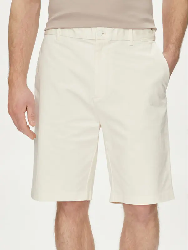 Calvin Klein Calvin Klein Kratke hlače Sateen K10K112831 Écru Regular Fit