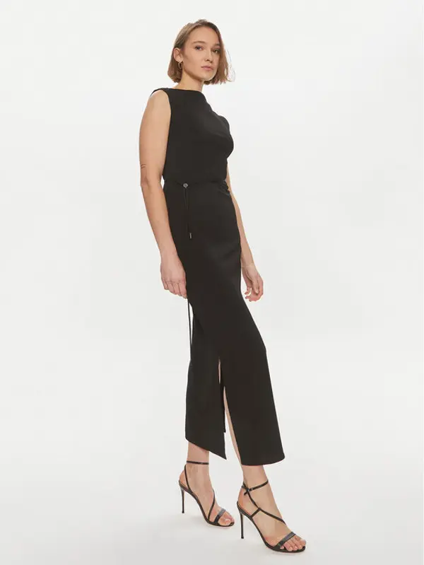 Calvin Klein Calvin Klein Ljetna haljina Crinkled K20K206545 Crna Regular Fit