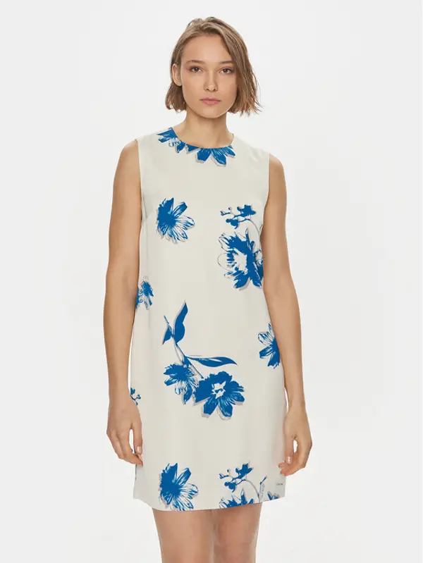 Calvin Klein Calvin Klein Ljetna haljina K20K207038 Bijela Regular Fit