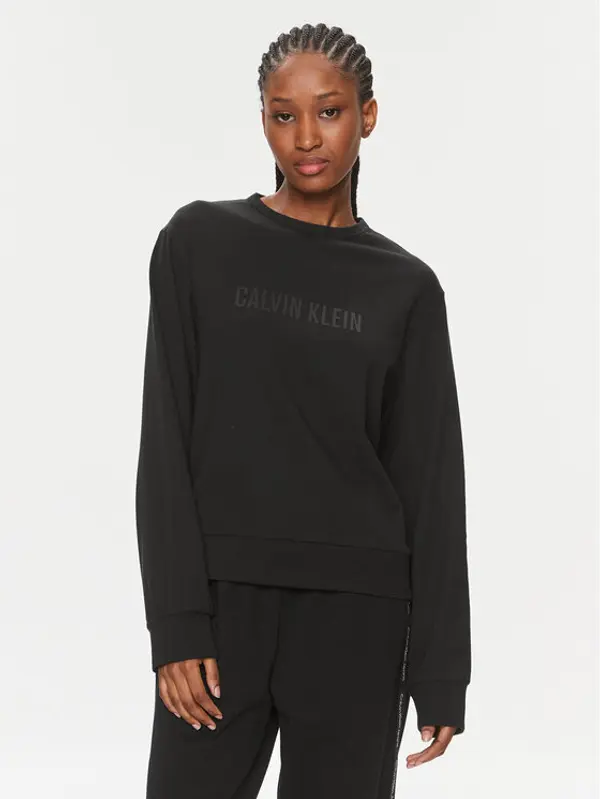 Calvin Klein Calvin Klein Majica dugih rukava 000QS7154E Crna Regular Fit