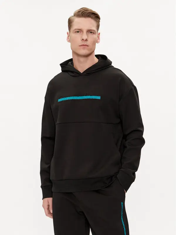 Calvin Klein Calvin Klein Majica dugih rukava Color Embosed Logo K10K112442 Crna Regular Fit