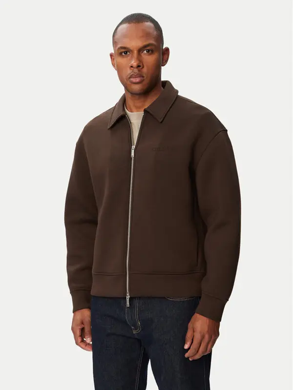 Calvin Klein Calvin Klein Majica dugih rukava COOLING SPACER LV04RG227G Tamno smeđa Regular Fit