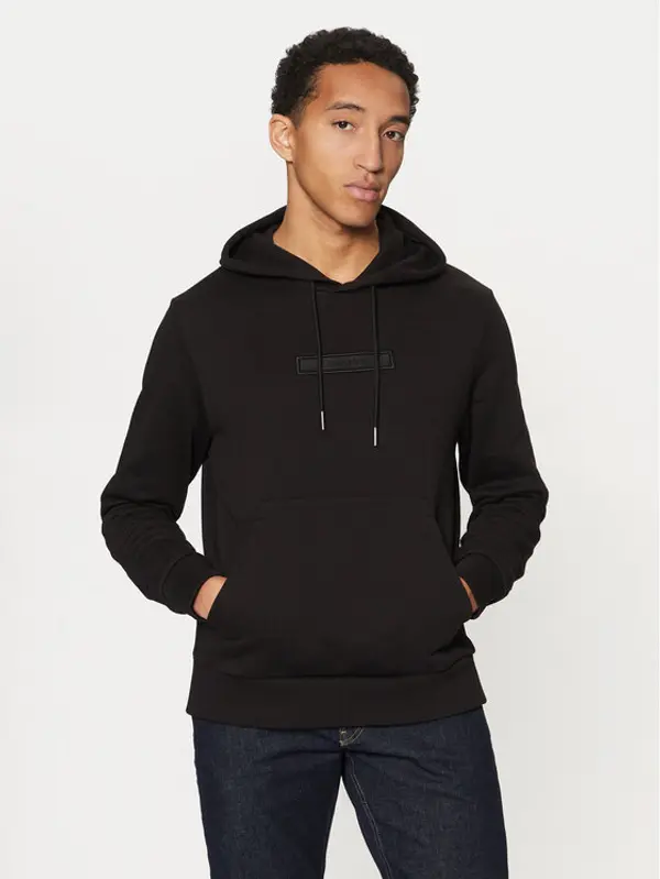 Calvin Klein Calvin Klein Majica dugih rukava Embroidered Logo K10K113564 Crna Regular Fit