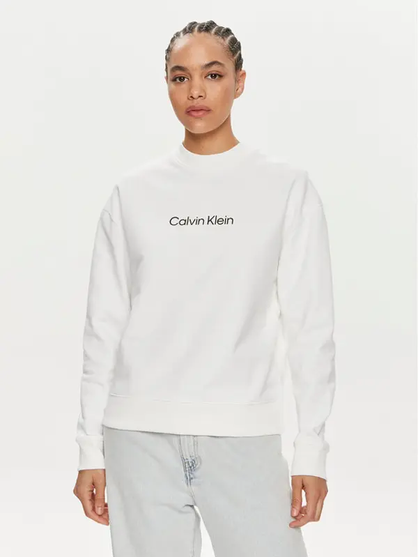 Calvin Klein Calvin Klein Majica dugih rukava Hero Logo K20K205450 Bijela Regular Fit