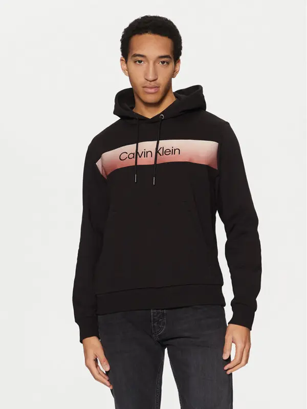 Calvin Klein Calvin Klein Majica dugih rukava K10K114466 Crna Regular Fit