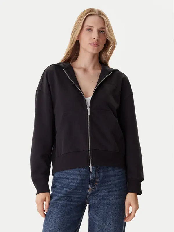 Calvin Klein Calvin Klein Majica dugih rukava LV044C211G Crna Relaxed Fit