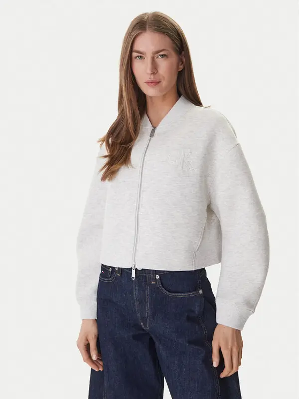 Calvin Klein Calvin Klein Majica dugih rukava LV047AB508 Bež Boxy Fit
