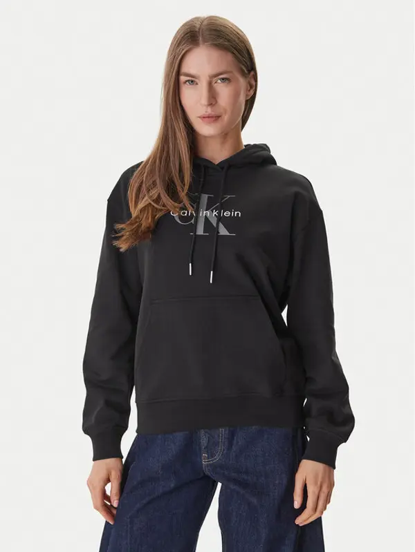 Calvin Klein Calvin Klein Majica dugih rukava LV047E221G Crna Regular Fit
