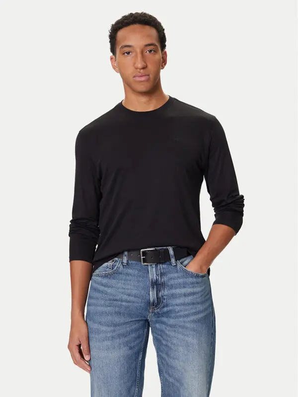 Calvin Klein Calvin Klein Majica dugih rukava LV04LD227G Crna Regular Fit
