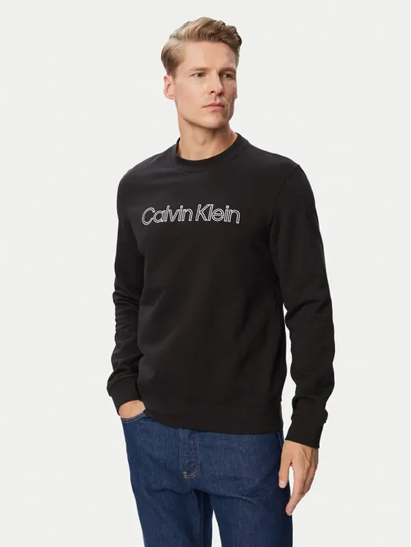 Calvin Klein Calvin Klein Majica dugih rukava LV04RG281G Crna Classic Fit