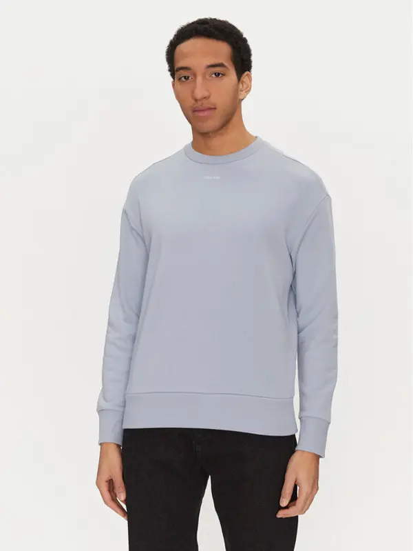 Calvin Klein Calvin Klein Majica dugih rukava Nano Logo K10K112870 Plava Regular Fit