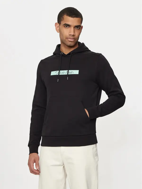 Calvin Klein Calvin Klein Majica dugih rukava Shadow Logo K10K113090 Crna Regular Fit