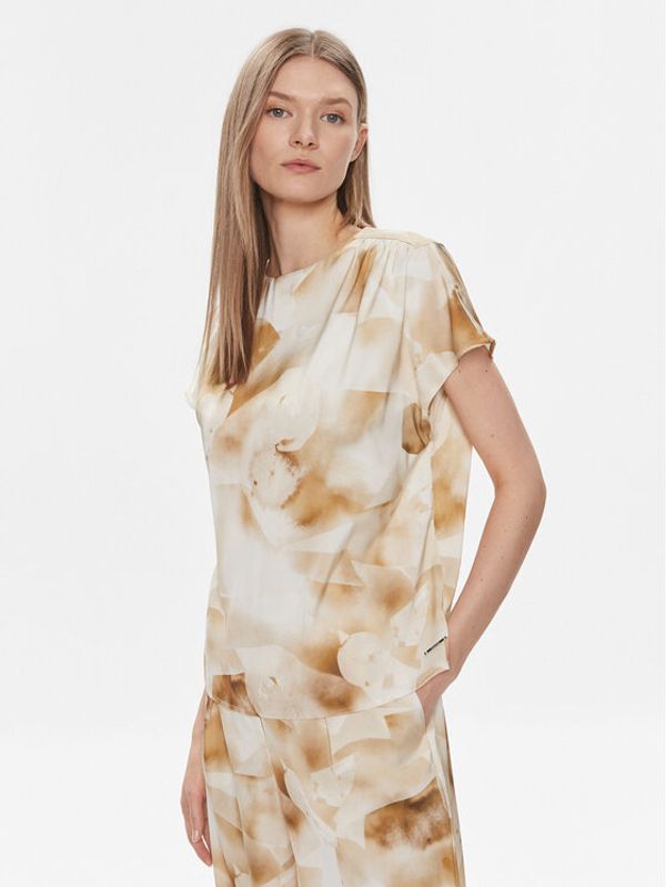 Calvin Klein Calvin Klein Majica K20K206888 Bež Regular Fit