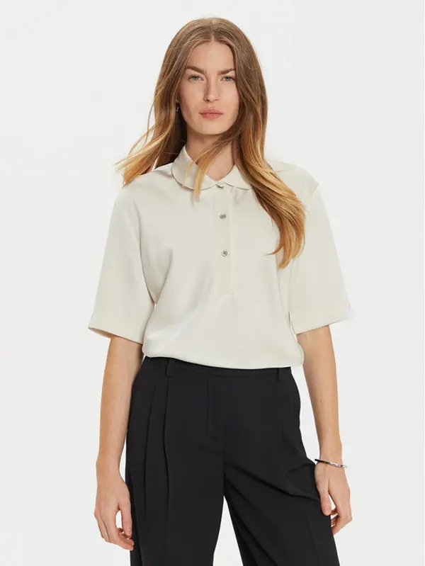 Calvin Klein Calvin Klein Majica K20K207977 Écru Regular Fit