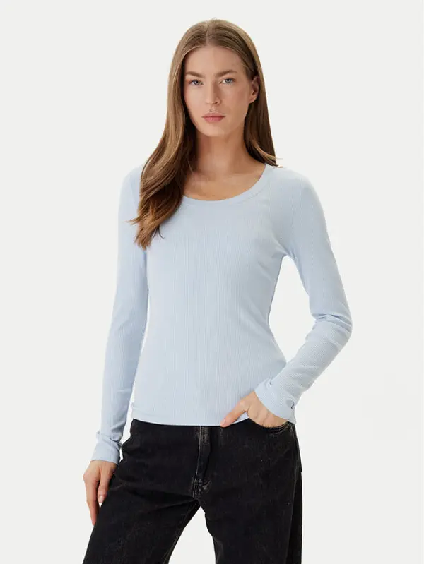 Calvin Klein Calvin Klein Majica LV044D235G Svijetloplava Slim Fit