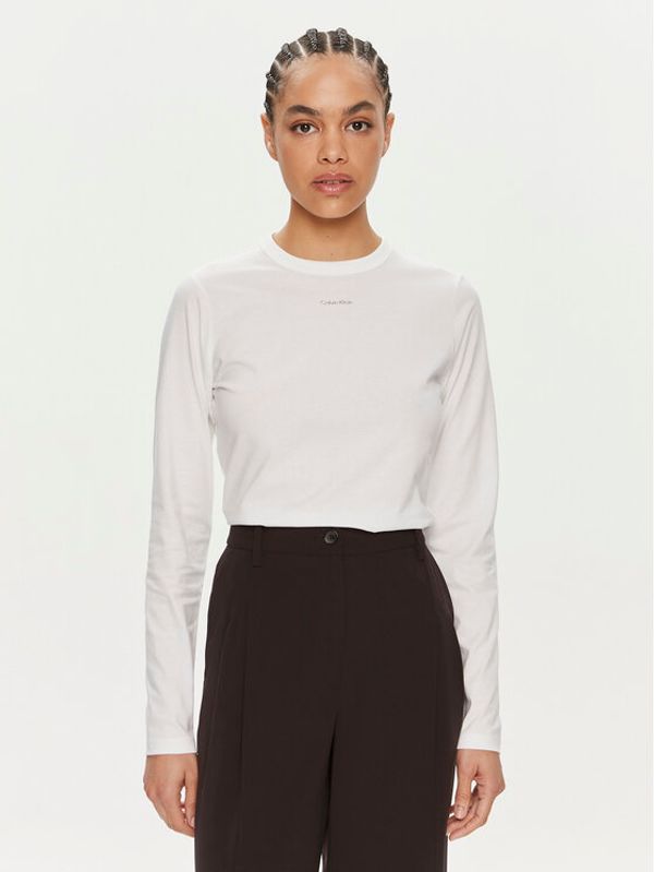 Calvin Klein Calvin Klein Majica Nano Logo K20K207572 Bijela Regular Fit