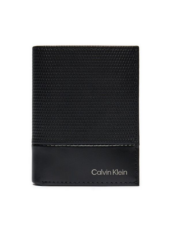 Calvin Klein Calvin Klein Mali muški novčanik Ck Remote Bifold 6Cc W/Coin K50K512422 Crna