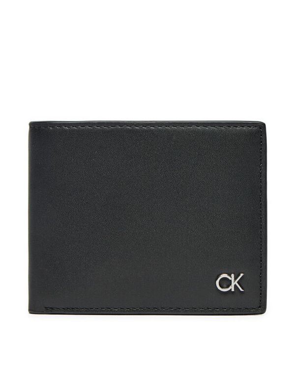 Calvin Klein Calvin Klein Mali muški novčanik Metal Ck Bifold 6Cc K50K512289 Crna