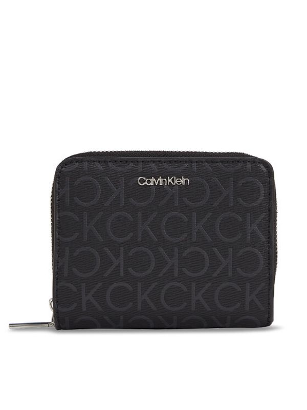 Calvin Klein Calvin Klein Mali ženski novčanik Ck Must Md Z/A Wallet_Epi Mono K60K611932 Crna