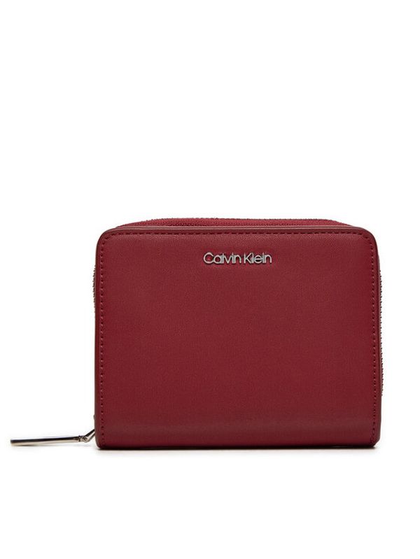 Calvin Klein Calvin Klein Mali ženski novčanik Ck Must Medium Zip Around Wallet K60K611937 Crvena