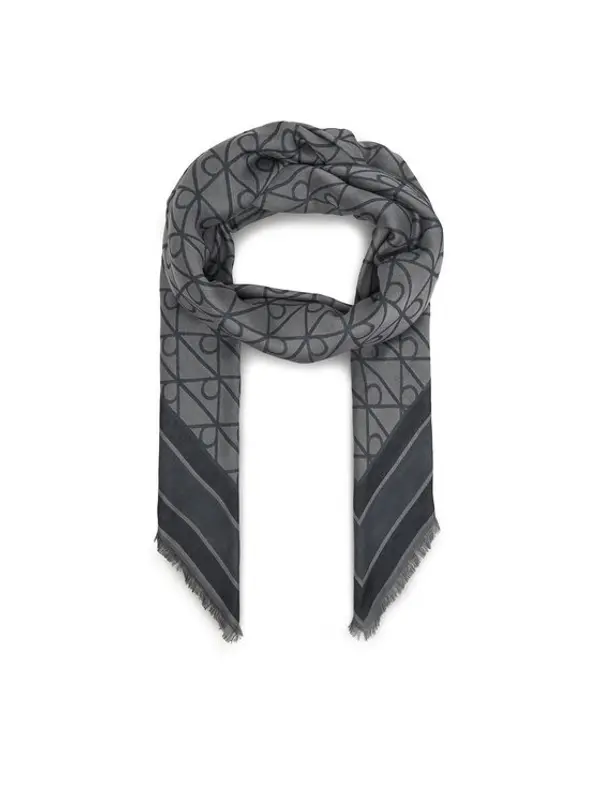 Calvin Klein Calvin Klein Marama Emblem Aop Jacquard Square Scarf LV04F8080G Crna