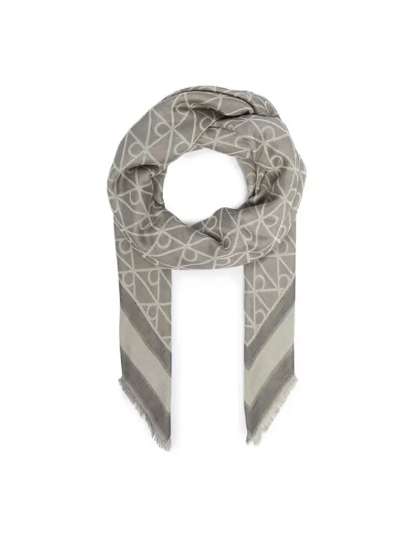 Calvin Klein Calvin Klein Marama Emblem Aop Jacquard Square Scarf LV04F8080G Tamnoplava