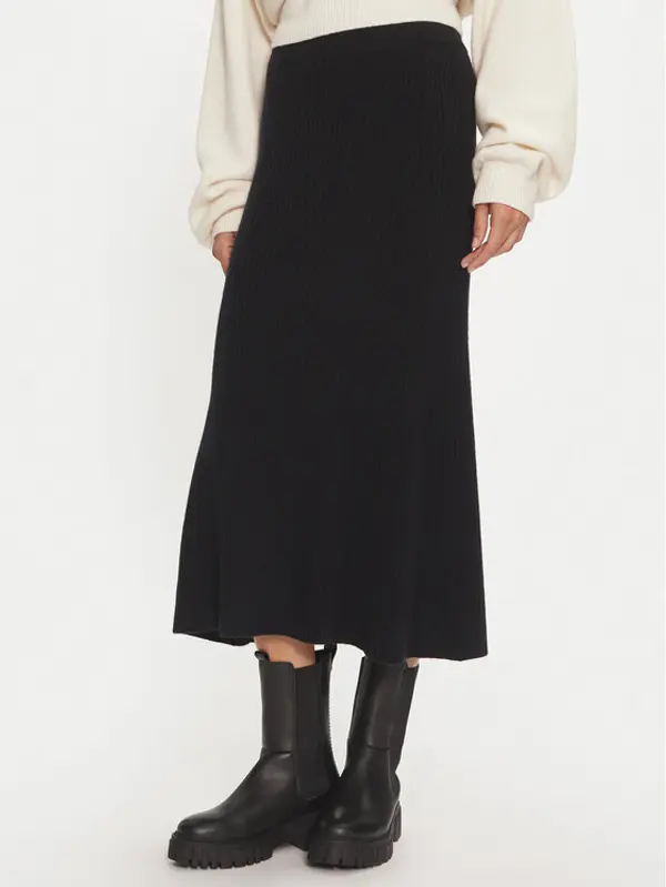 Calvin Klein Calvin Klein Midi suknja K20K207688 Crna Regular Fit