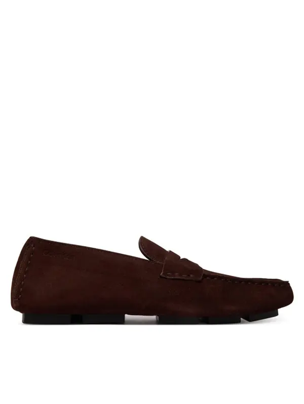 Calvin Klein Calvin Klein Mokasinke Square Driver Suede HW0HW02844 Tamnocrvena
