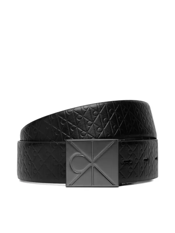 Calvin Klein Calvin Klein Muški remen Emblem Plaque W/ Aop 35Mm Adj/Re LV04D7083G Crna