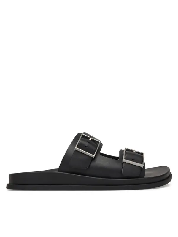 Calvin Klein Calvin Klein Natikače City Sandal Buckle Lth HW0HW02885 Crna