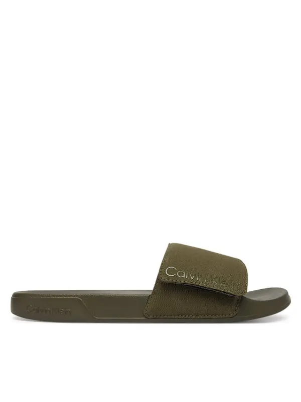 Calvin Klein Calvin Klein Natikače Ess Slide Adj Monobrand Cv HM0HM02115 Zelena