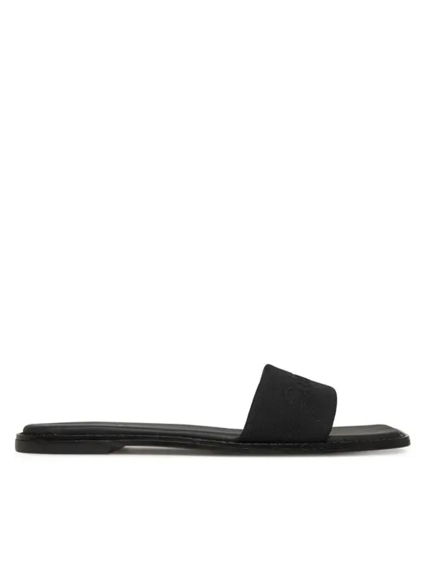 Calvin Klein Calvin Klein Natikače Flat Slide - He HW0HW02378 Crna