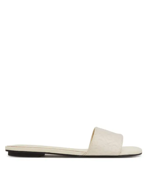 Calvin Klein Calvin Klein Natikače Flat Slide Jacq HW0HW02388 Écru