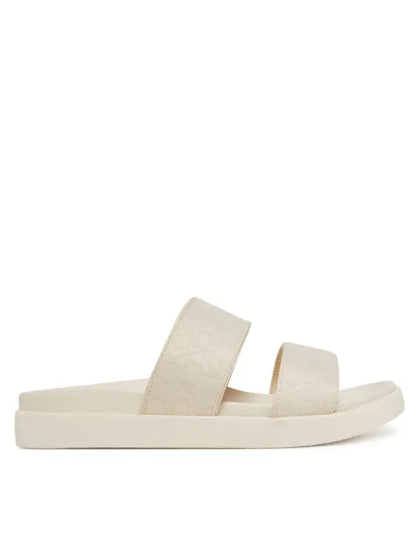 Calvin Klein Calvin Klein Natikače Flat Slide Jacq HW0HW02486 Écru