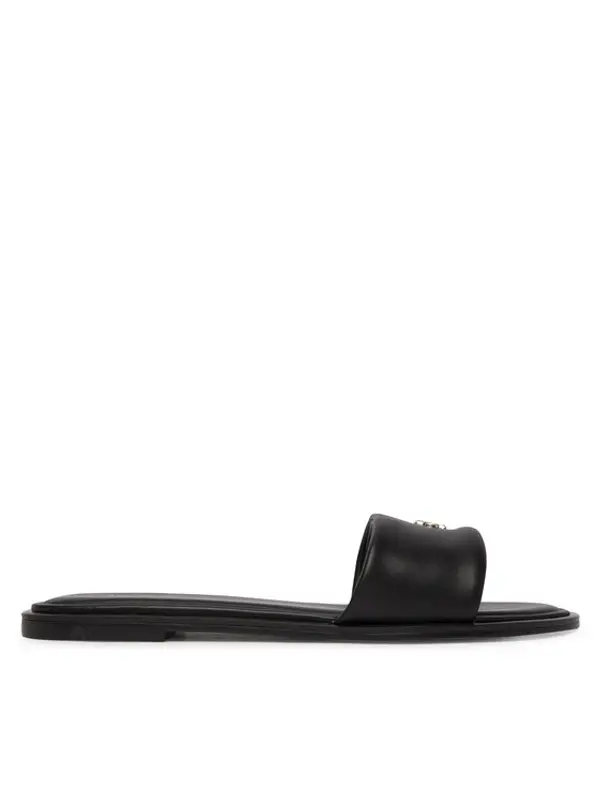 Calvin Klein Calvin Klein Natikače Round Flat Sndl Lth Bar Hw 2 HW0HW02925 Crna