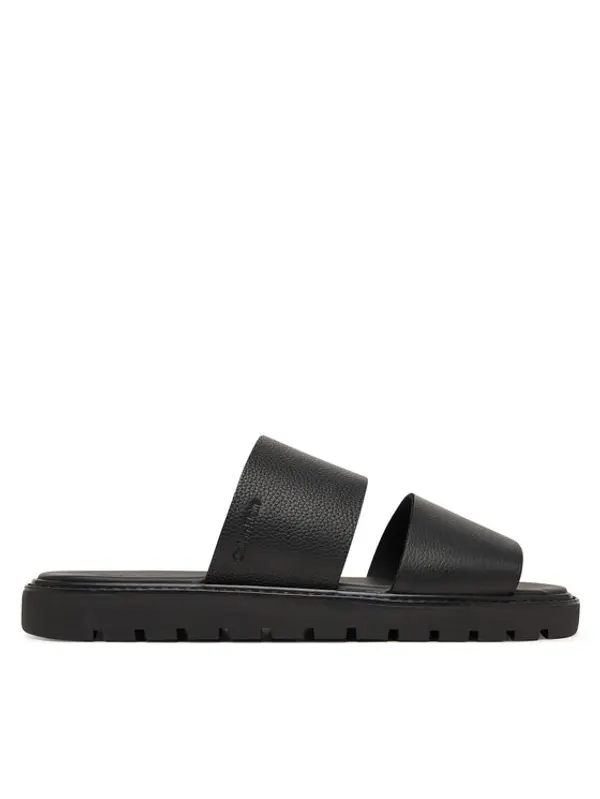 Calvin Klein Calvin Klein Natikače Sq Molded Sandal Db Lth HM0HM02234 Crna