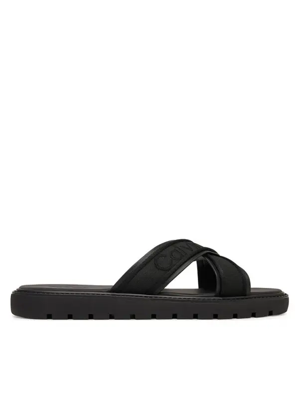 Calvin Klein Calvin Klein Natikače Sq Molded Sandal Xcross Wb HM0HM02101 Crna