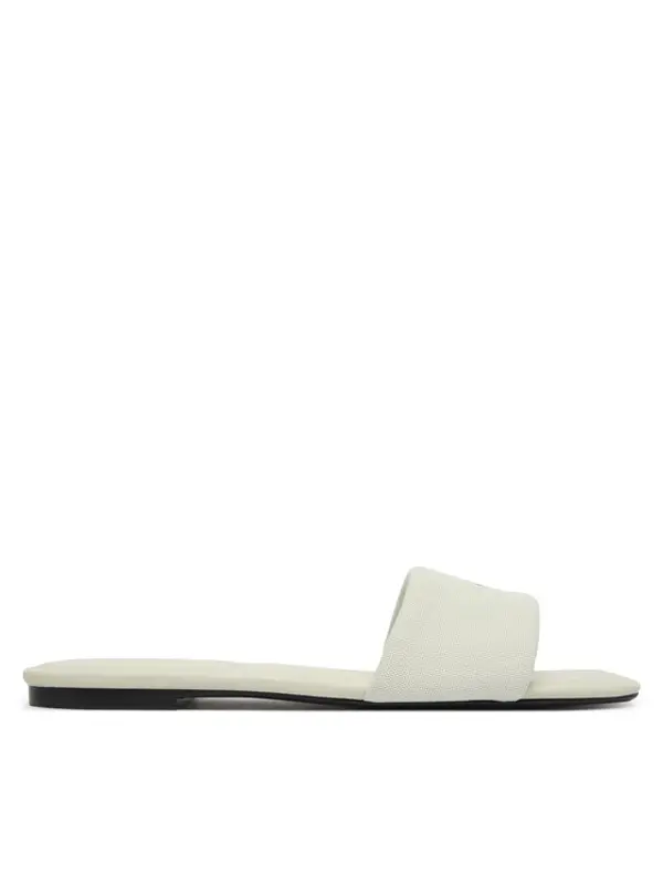 Calvin Klein Calvin Klein Natikače Square Flat Sndl Canvas Hw HW0HW03129 Bijela
