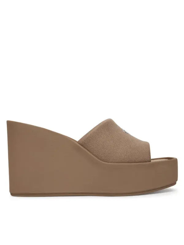 Calvin Klein Calvin Klein Natikače Wedge 70 Sndl Canv Mg HW0HW03134 Bež