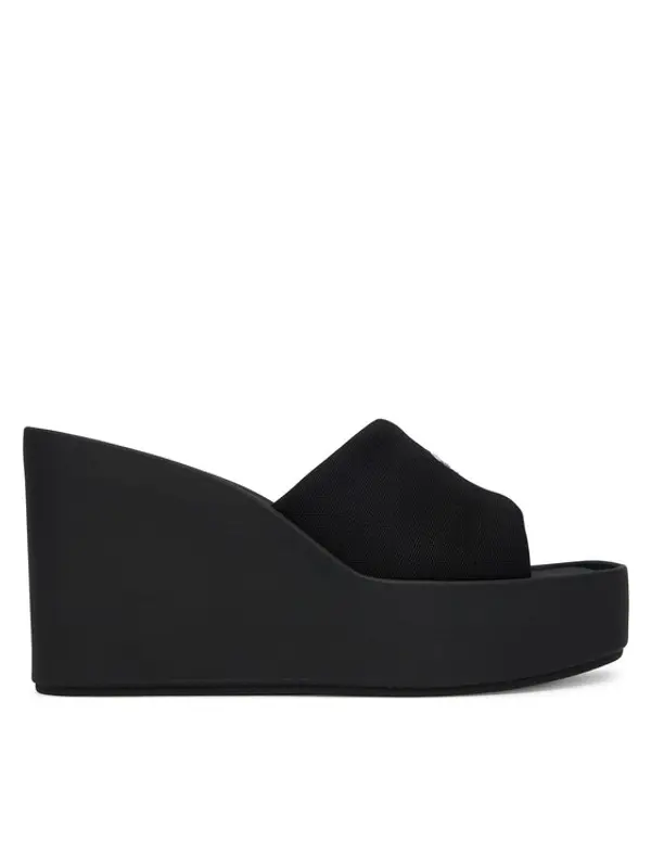 Calvin Klein Calvin Klein Natikače Wedge 70 Sndl Canv Mg HW0HW03134 Crna