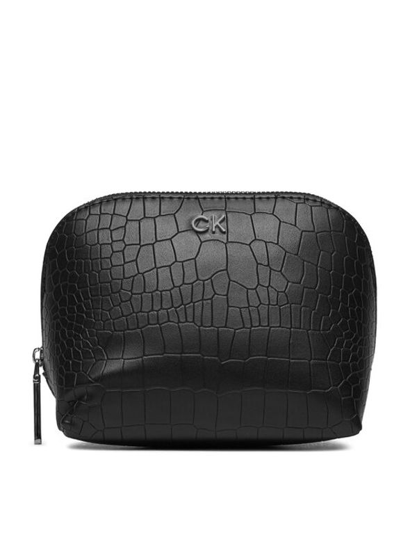 Calvin Klein Calvin Klein Neseser Ck Daily Cosmetic Pouch_Croco K60K612640 Crna