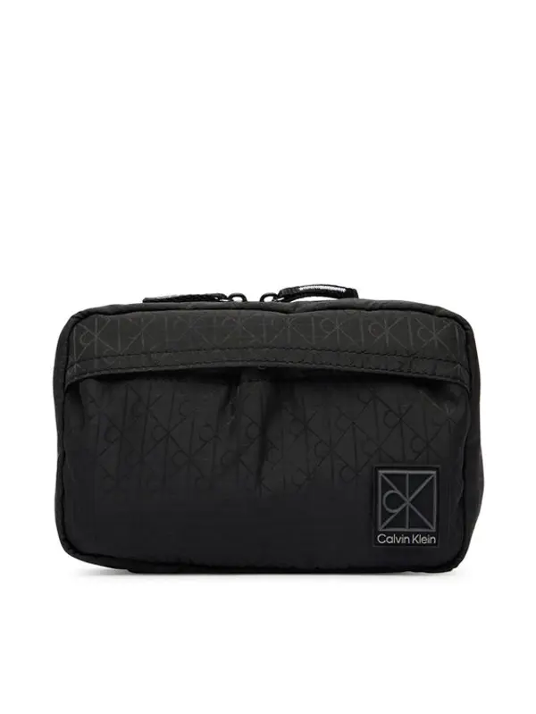 Calvin Klein Calvin Klein Neseser Emblem Aop Washbag LV04D1208G Crna